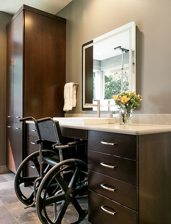 Bathroom w/ Accessible Vanity | McCabe By Design