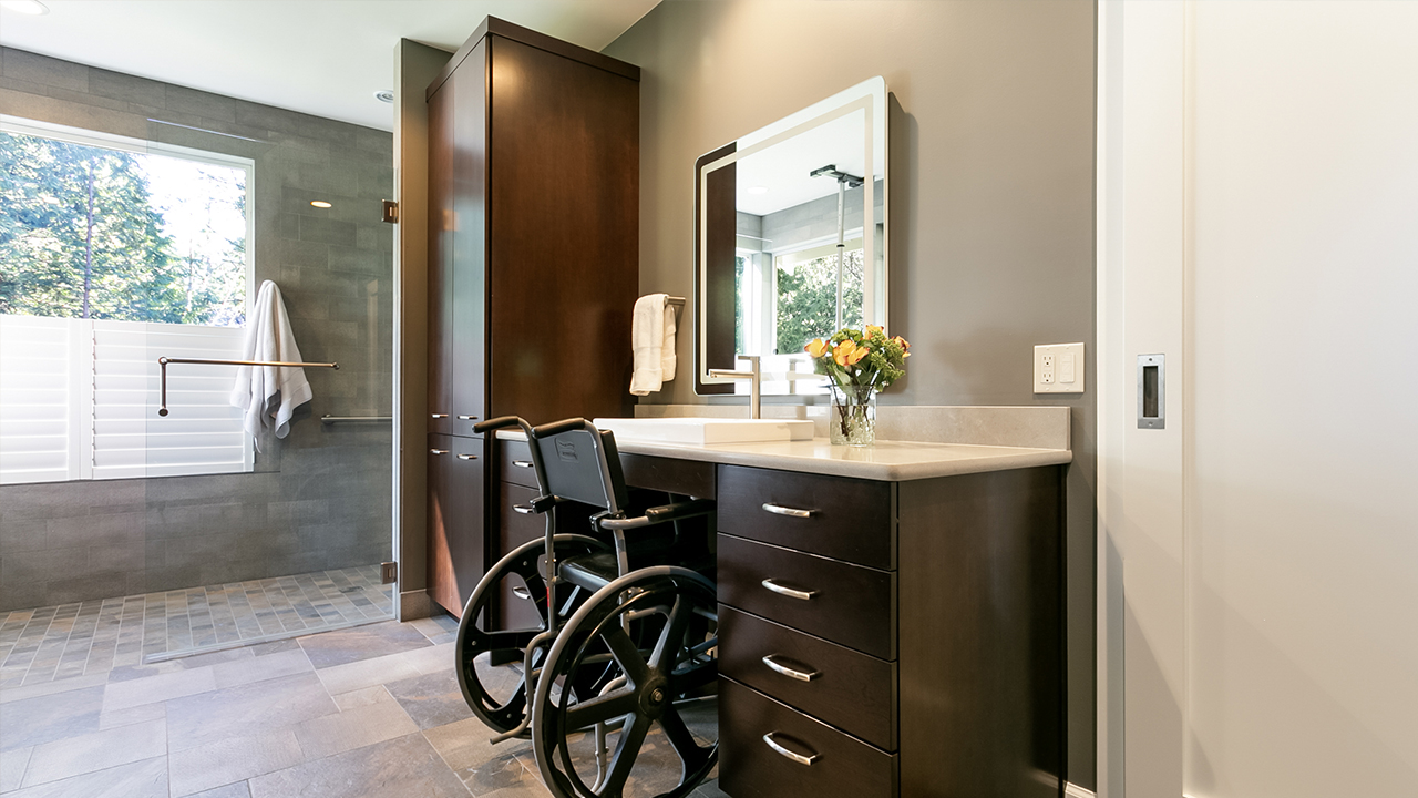 Bathroom w/ Accessible Vanity | McCabe By Design