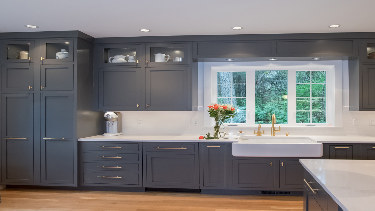 French Blue Farmhouse Kitchen