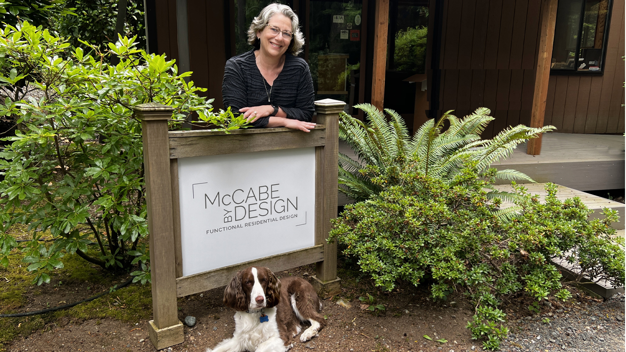 Molly McCabe with dog Maura KBB Podcast Blog Post